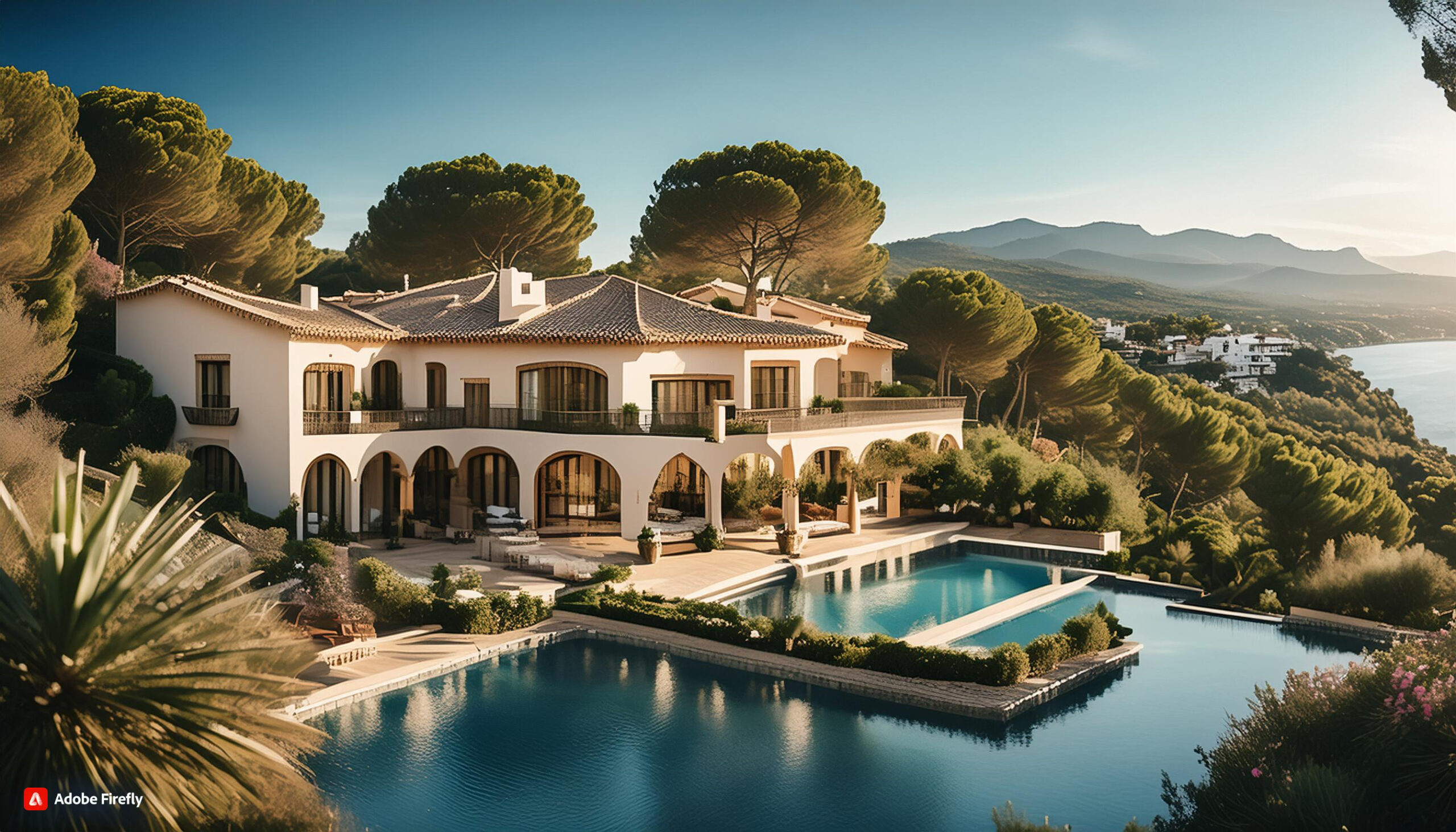 Firefly Make a photo of very luxurious real state property in spain with a very hyper realistic look (2)